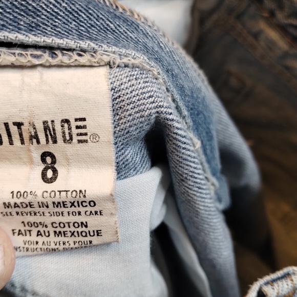 Vintage Gitano High Rise Sz 8 Blue Denim Shorts - Picture 5 of 6
